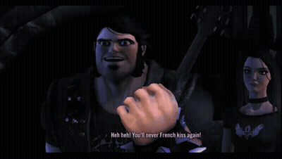 French Kiss Brutal Legend GIF