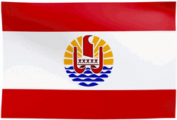 French Polynesia Flag Coat Of Arms GIF