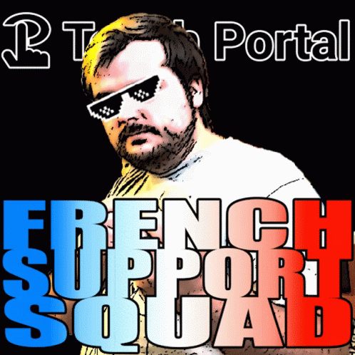 French Support Squad Man In Sunglasses GIF