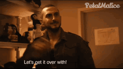Frenchie Boy Saying Lets Get It Over With GIF