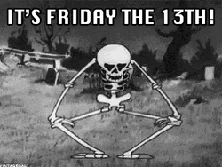 Friday 13Th Animated Skeletal Dancing GIF