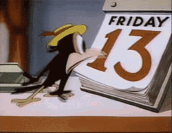 Friday 13Th In The Calendar GIF