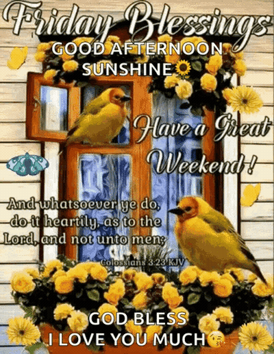 Friday Blessings Good Afternoon Sunshine