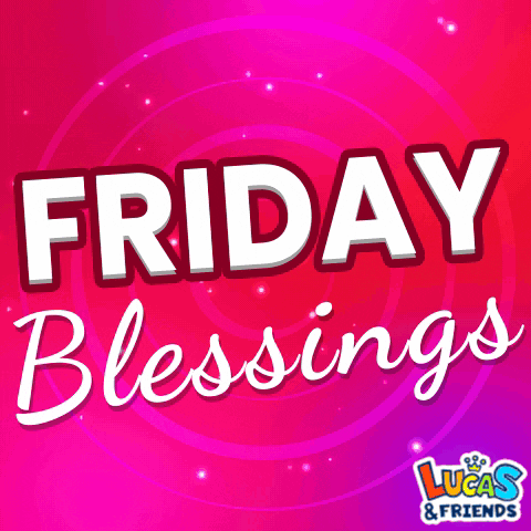 Friday Blessings Text GIF