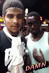 Friday Damn Black Friends Surprised Response GIF