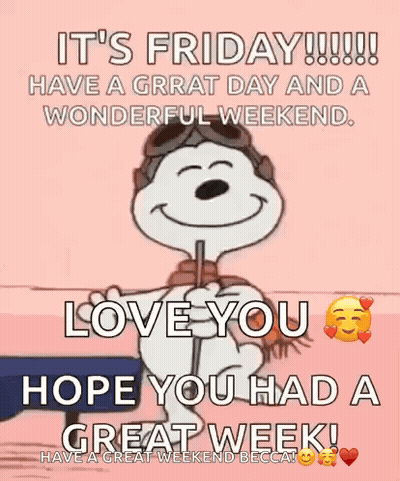 Friday Great Day Wonderful Weekend GIF