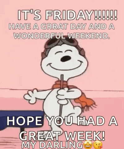 Friday Have a Great Day and Wonderful Weekend