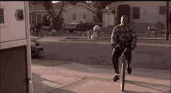 Friday Movie Serious Deebo Riding His Bike