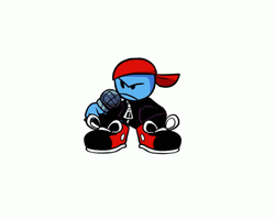 Friday Night Funkin Blue Boyfriend GIF