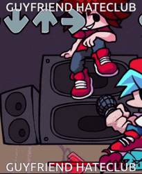 Friday Night Funkin Guy Friend Club GIF