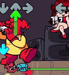 Friday Night Funkin Plok Playing Instrument GIF