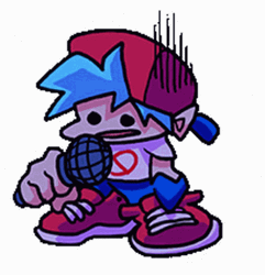 Friday Night Funkin Shy Singing Boyfriend GIF