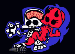 Friday Night Funkin Skeleton Couple GIF