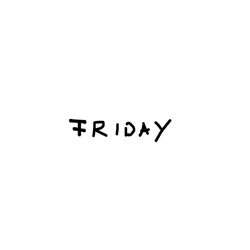 Friday Simple Aesthetic Typography