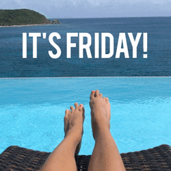 Friday Vibes Beach Time GIF