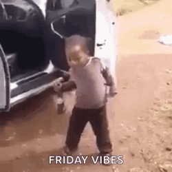 Friday Vibes Dancing Kid GIF