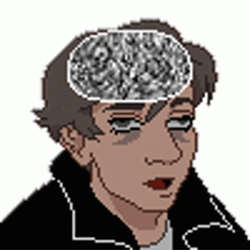 Fried Brain Cartoon Boy GIF