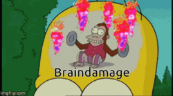 Fried Brain Damage GIF