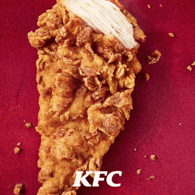 Fried Chicken With KFC Logo GIF