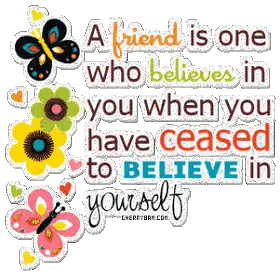 Friend Believes In You Sticker