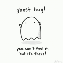 Friend Hug Cute Ghost GIF
