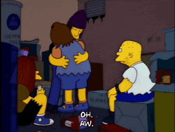 Friend Hug The Simpsons GIF