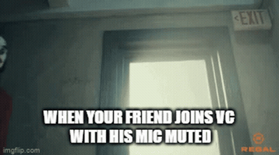Friend Joins VC With Mic Muted Sign GIF