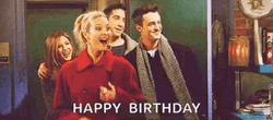 Friends Birthday Excited Jumping Phoebe GIF