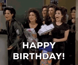 Friends Birthday Greeting Joey's Sisters GIF