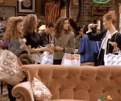 Friends Birthday Party Excited Jennifer Aniston GIF