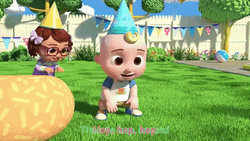Friends Birthday Party Hopping Cocomelon  GIF