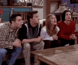 Friends Coin Flip GIF