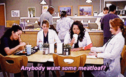 Friends Enjoying Meatloaf Together GIF