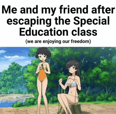 Friends Escaping Special Education Class GIF