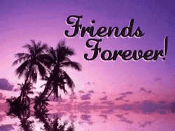 Friends Forever Aesthetic Purple Sky GIF