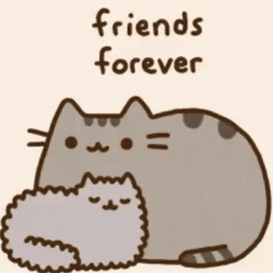 Friends Forever On Pusheen Thanksgiving GIF