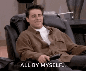Friends Joey Tribbiani Alone GIF