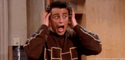 Friends Joey Tribbiani Covering His Ears GIF