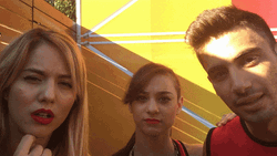 Friends Looking Closer GIF