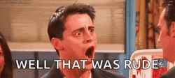 Friends Open-Mouthed Joey Tribbiani How Rude GIF