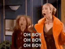 Friends Rachel Phoebe Oh Boy GIF