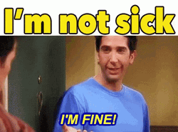 Friends Ross I'm Not Sick GIF