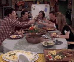 Friends Thanksgiving Episode Cheers GIF