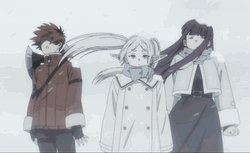 Frieren Fern Stark Standing Snow Storm GIF