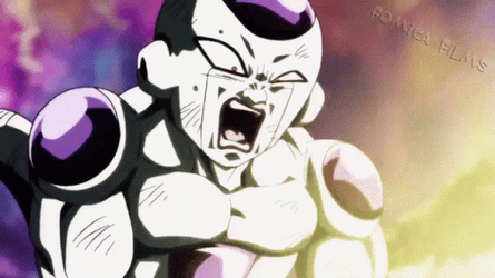 Frieza Getting Attacked GIF