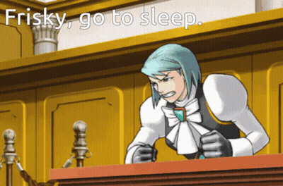 Frisky Man Going To Sleep GIF