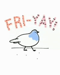 Friyay Dancing Bird Drawing Animation GIF