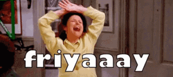 Friyay Excited Happy Elaine Seinfeld  GIF