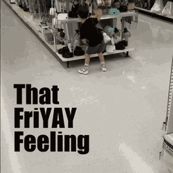 Friyay Feeling Happy Dance Boy Store Meme GIF
