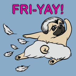 Friyay Fly Day Dog Ballet Dance Feathers GIF